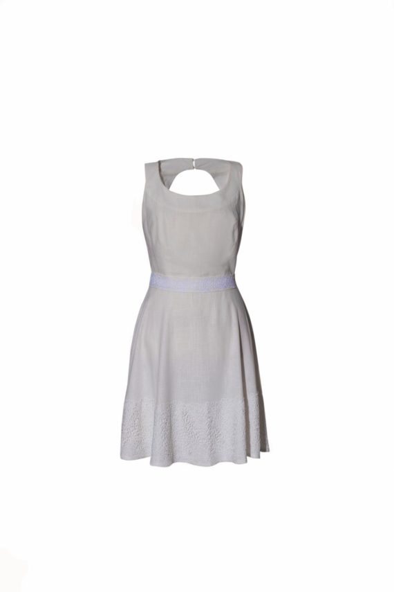 "Loona" Backless Linen Dress