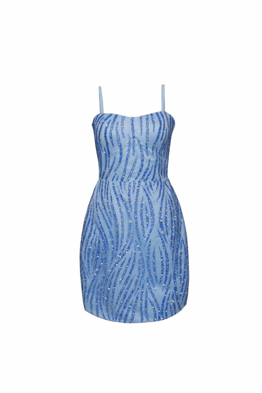 "Azure Muse" Exclusive Handcrafted Dress